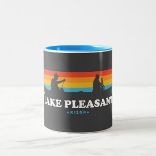 Lake Pleasant Arizona Canoe Two-Tone Coffee Mug