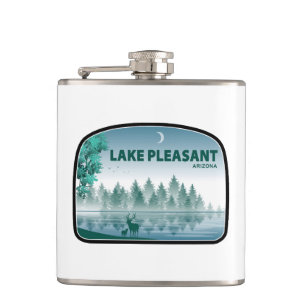 Lake Pleasant Arizona Deer Hip Flask