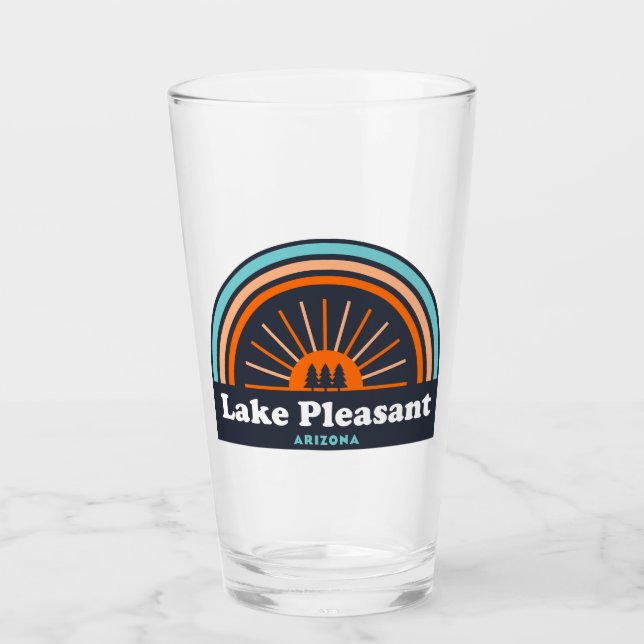 Lake Pleasant Arizona Rainbow Glass (Front)