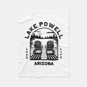 Lake Powell Arizona Outdoors Vintage Fleece Blanket