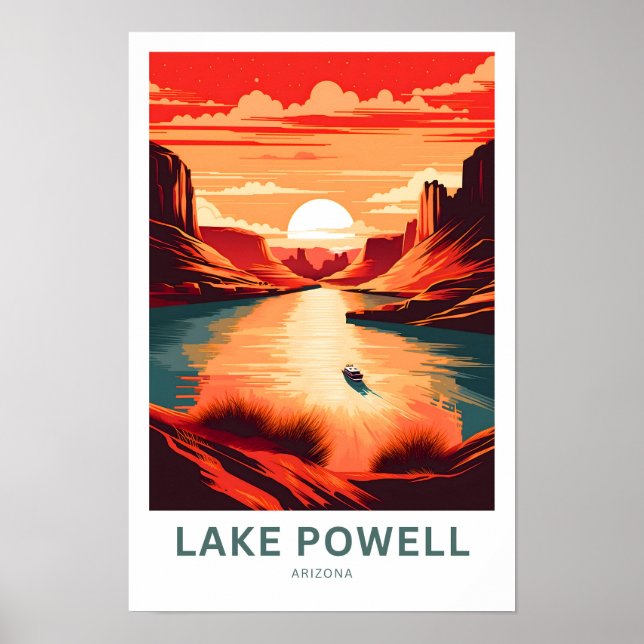 Lake Powell Arizona Travel Print (Front)