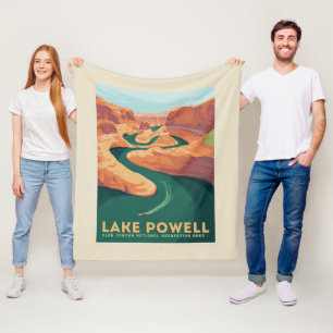 Lake Powell   Arizona & Utah Fleece Blanket