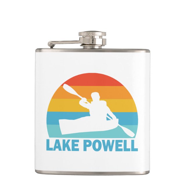 Lake Powell Arizona Utah Kayak Hip Flask (Front)
