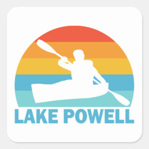 Lake Powell Arizona Utah Kayak Square Sticker