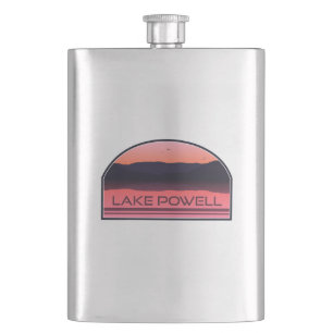Lake Powell Arizona Utah Red Sunrise Hip Flask