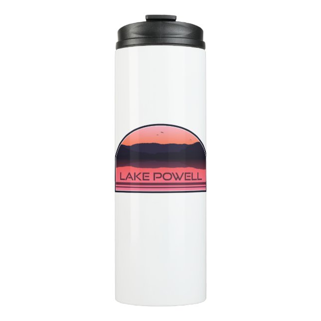 Lake Powell Arizona Utah Red Sunrise Thermal Tumbler (Front)