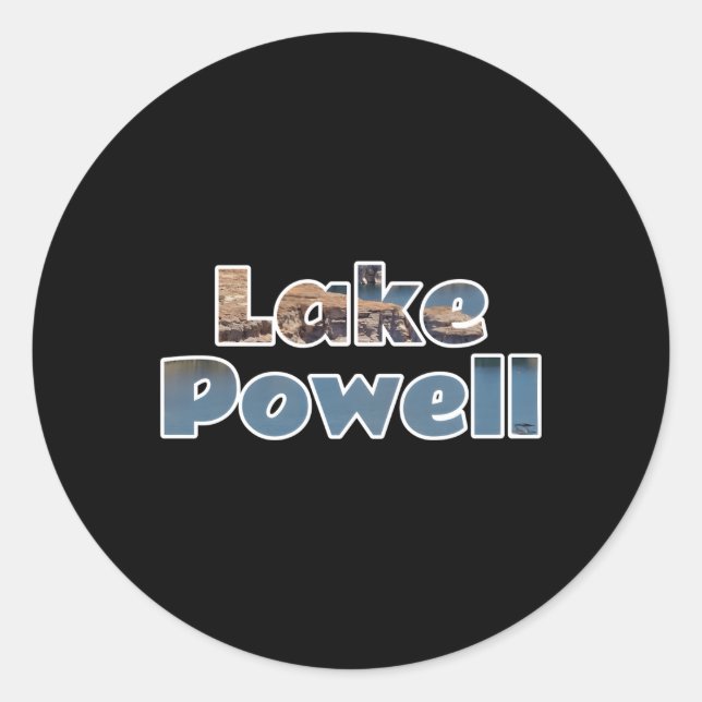 Lake Powell Classic Round Sticker (Front)