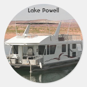 Lake Powell: Houseboat, Arizona, USA 5 Classic Round Sticker