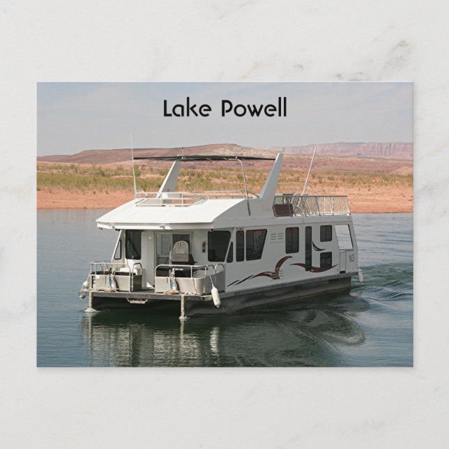 Lake Powell: Houseboat, Arizona, USA 5 Postcard (Front)