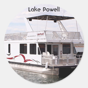 Lake Powell: Houseboat, Arizona, USA 9 Classic Round Sticker