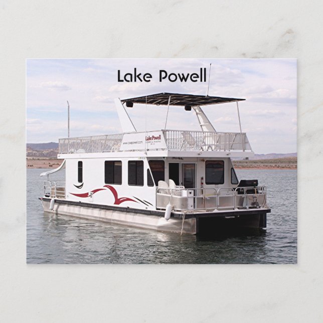 Lake Powell: Houseboat, Arizona, USA 9 Postcard (Front)