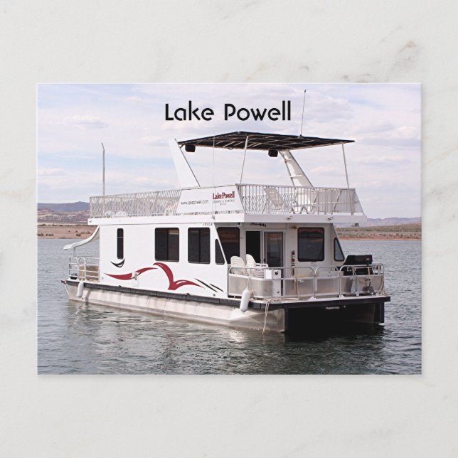 Lake Powell: Houseboat, Arizona, USA 9 Postcard (Front)