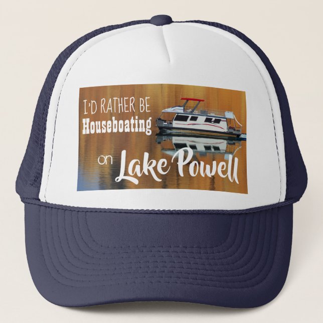 Lake Powell Houseboating Trucker Hat (Front)