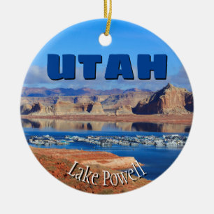 Lake Powell Houseboats Ceramic Tree Decoration