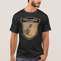Lake Powell Lone Rock Travel Art Vintage