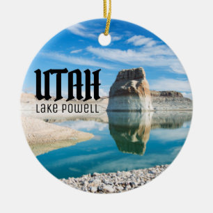 Lake Powell Utah Lone Rock Ceramic Tree Decoration