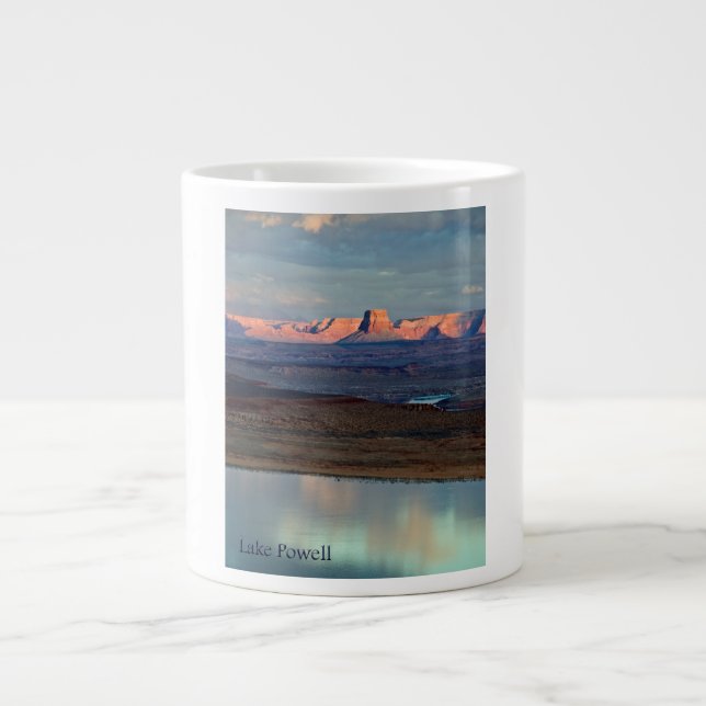 Lake Powell's Tower Butte Large Coffee Mug (Front)