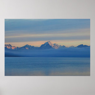 Lake Pukaki Dawn Poster