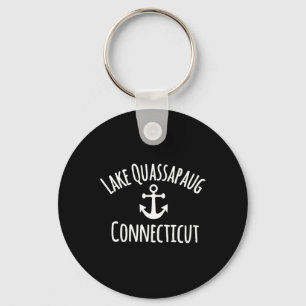 Lake Quapaug Connecticut Sailing Boating Nautical  Key Ring