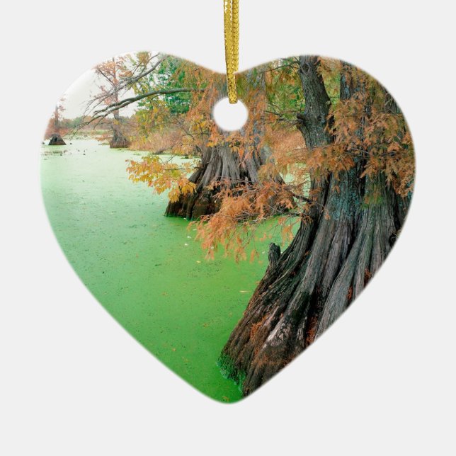 Lake Reelfoot Tennessee Ceramic Tree Decoration (Front)