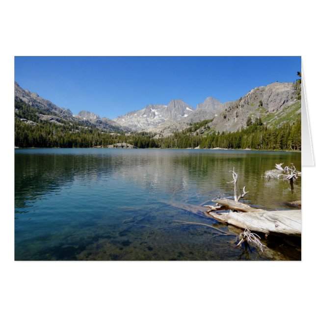 Lake Reflection, Mammoth Lakes CA, Blank Inside  (Front Horizontal)