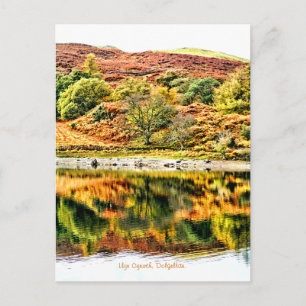 LAKE REFLECTIONS WALES UK POSTCARD