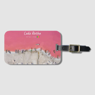 Lake Retba, Senegal - Pink Lake Boats Luggage Tag