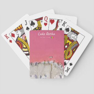 Lake Retba, Senegal - Pink Lake Boats Playing Cards