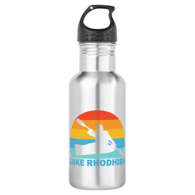 Lake Rhodhiss North Carolina Kayak 532 Ml Water Bottle (Front)