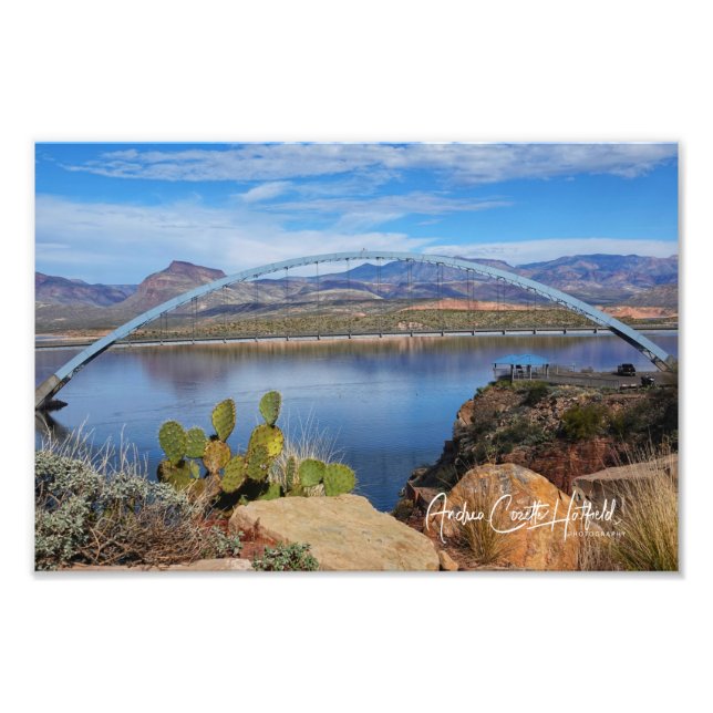 Lake Roosevelt Bridge Photo Print (Front)