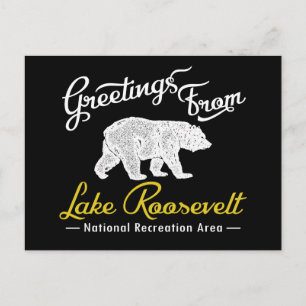 Lake Roosevelt National Recreation Area Bear Postcard