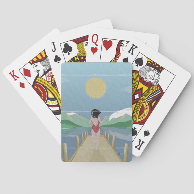 Lake Rotoiti New Zealand Playing Cards (Back)