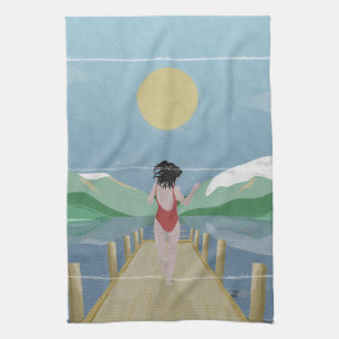 Lake Rotoiti New Zealand Tea Towel