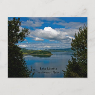 Lake Rotoma, New Zealand Postcard