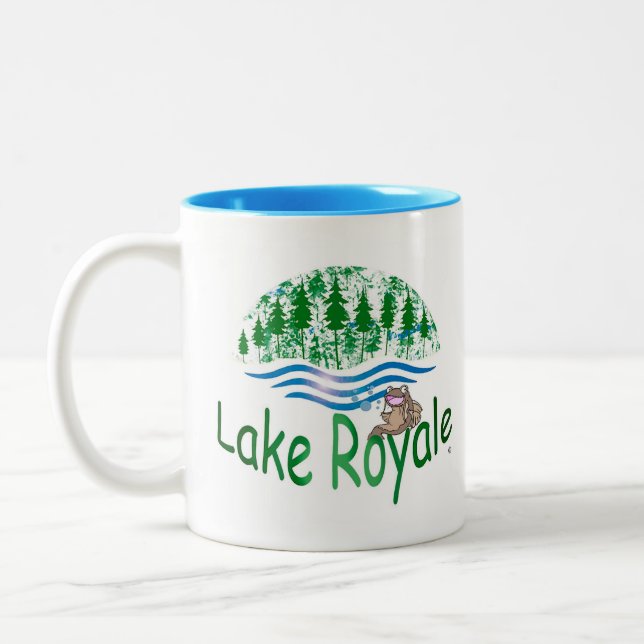 Lake Royale Two-Tone Coffee Mug (Left)