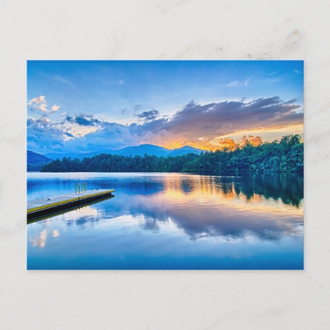 lake,santeetlah,great,smoky,mountains,north,caroli postcard (Front)