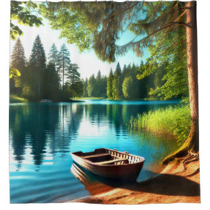 Lake Scene Shower Curtain