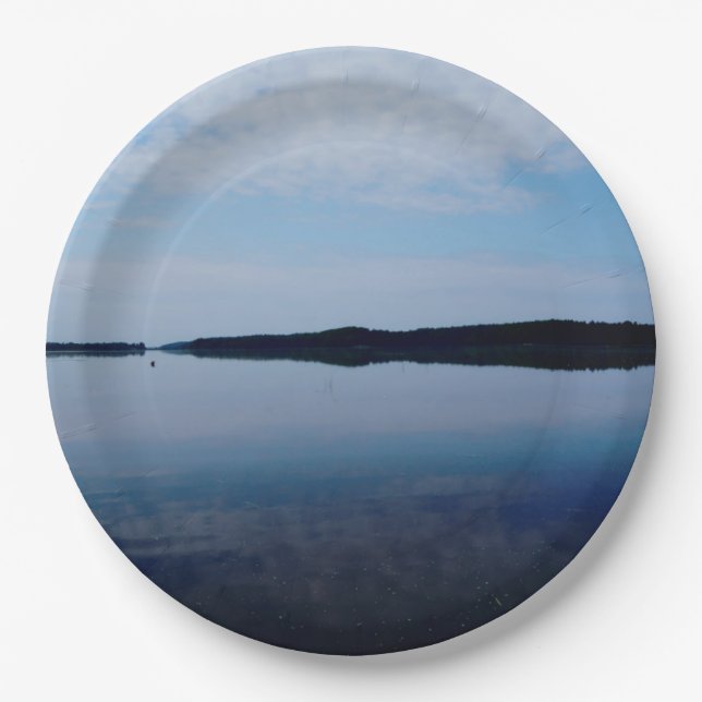 Lake Scenery, Paper Plates 9" (Front)