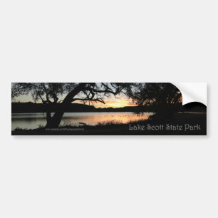 Lake Scott State Park Kansas Sunset Bumper Sticker