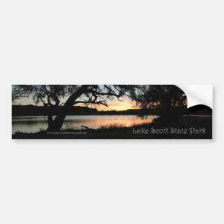 Lake Scott State Park Kansas Sunset Bumper Sticker