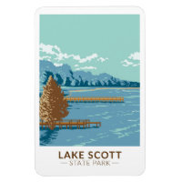Lake Scott State Park Kansas Vintage 
