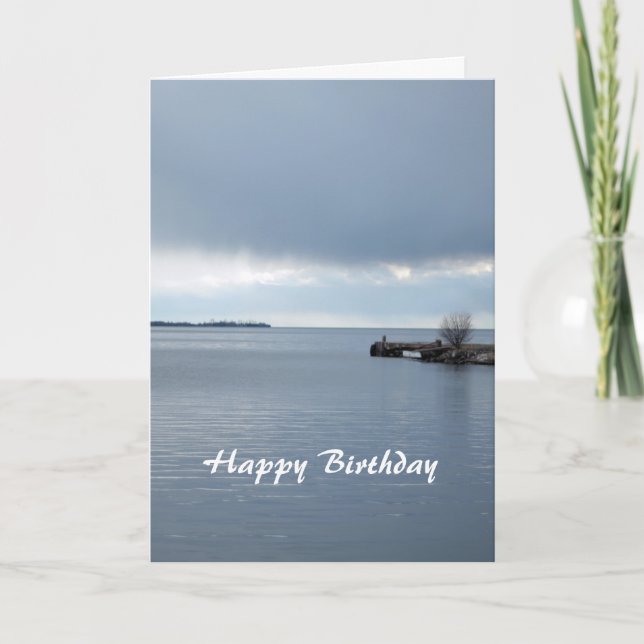 lake serenity, happy birthday card (Front)