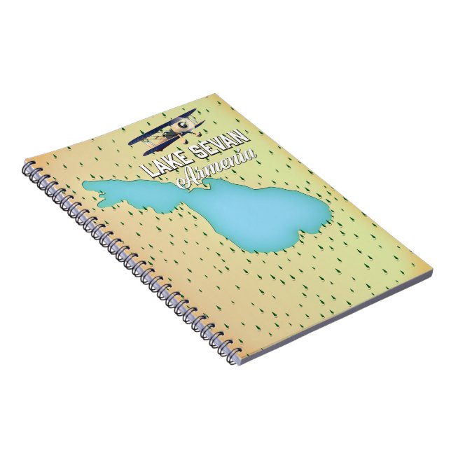 Lake Sevan Armenia map Notebook (Right Side)