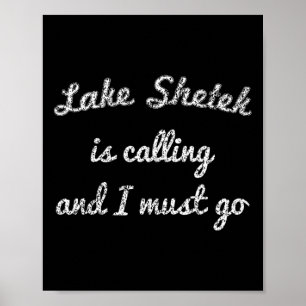 Lake Shetek Minnesota Funny Fishing Camping Summer Poster