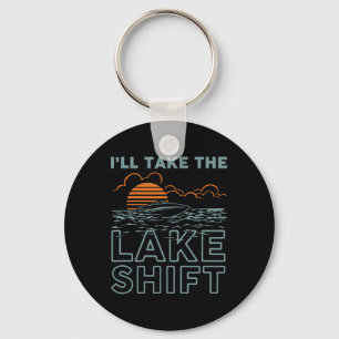 Lake Shift Lake Life Funny Boating Key Ring