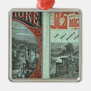 Lake Shore and Michigan So Railway Metal Tree Decoration