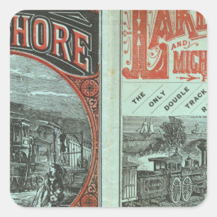 Lake Shore and Michigan So Railway Square Sticker