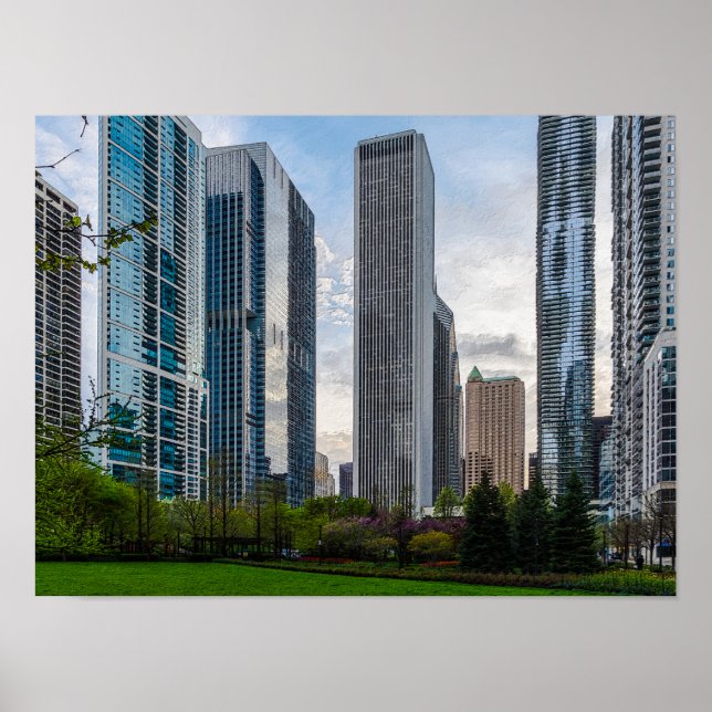Lake Shore Park Painterly Poster (Front)