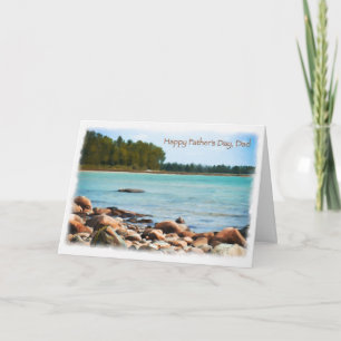Lake Shore Scene Happy Fathers Day Card