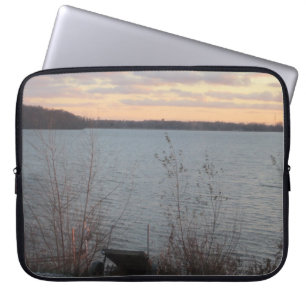 Lake Shore Sunset Laptop Sleeve
